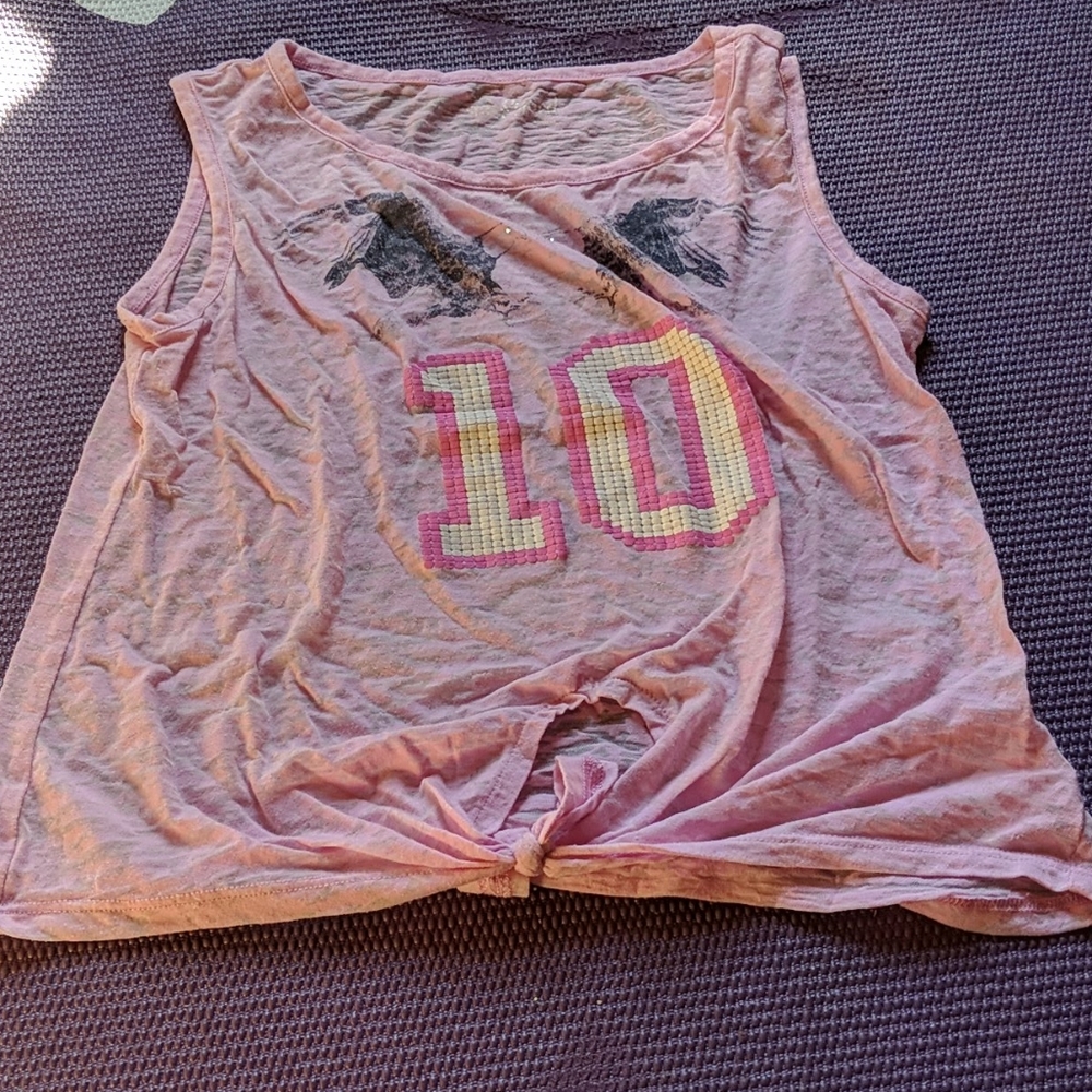 Girls 7/8 Pink See Through Top